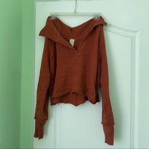 Free People Cropped Sweater